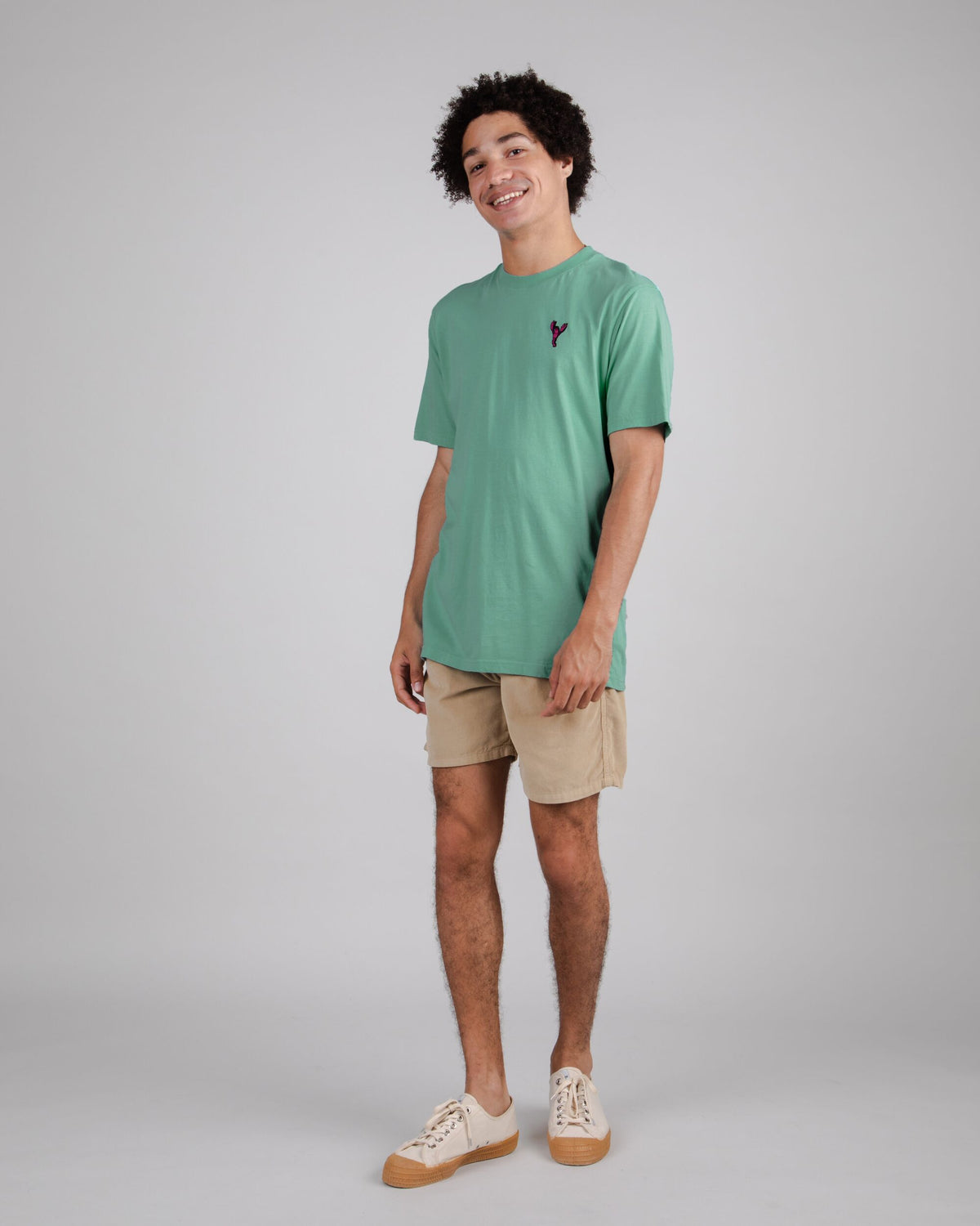 T-shirt brodé en coton bio | bleu "lobster regular t-shirt ocean  blue"