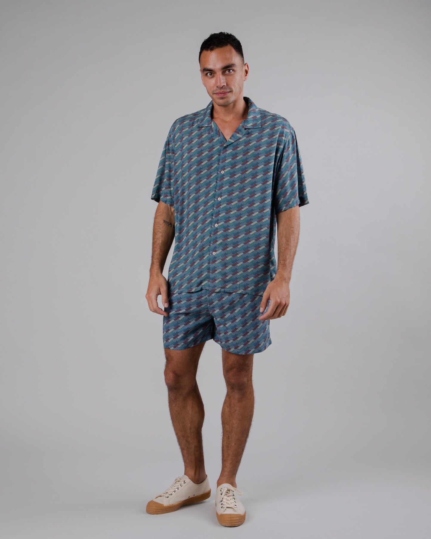 Short de bain en matière recyclée | multicolore "inflatable swimwear blue"