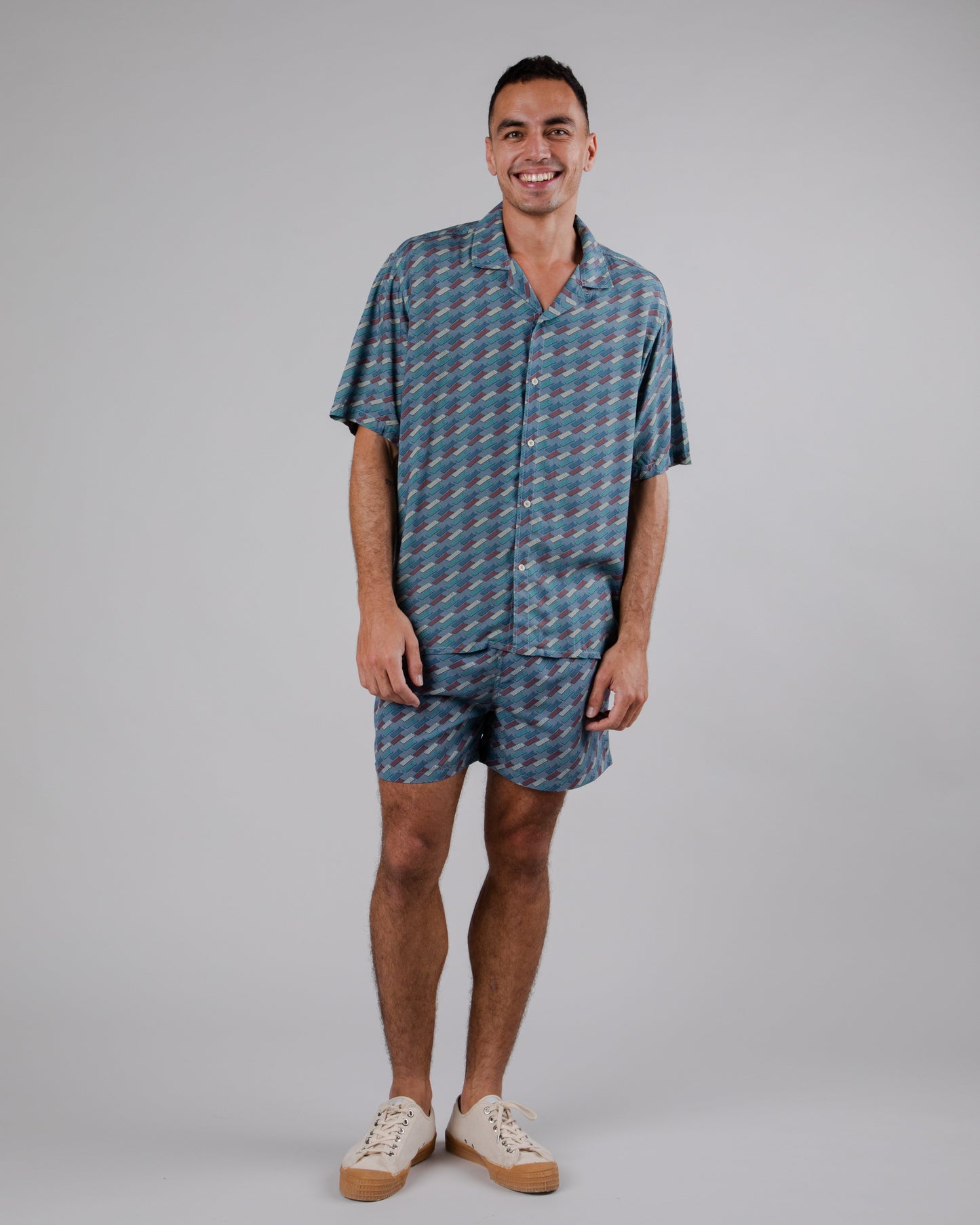 Short de bain en matière recyclée | multicolore "inflatable swimwear blue"