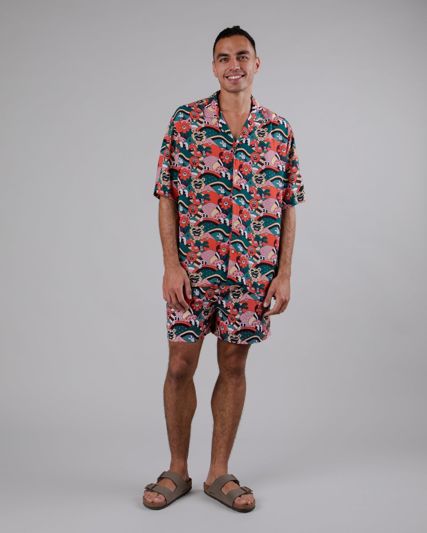 Short de bain en matière recyclée | multicolore "yeye weller swimwear navy blue"