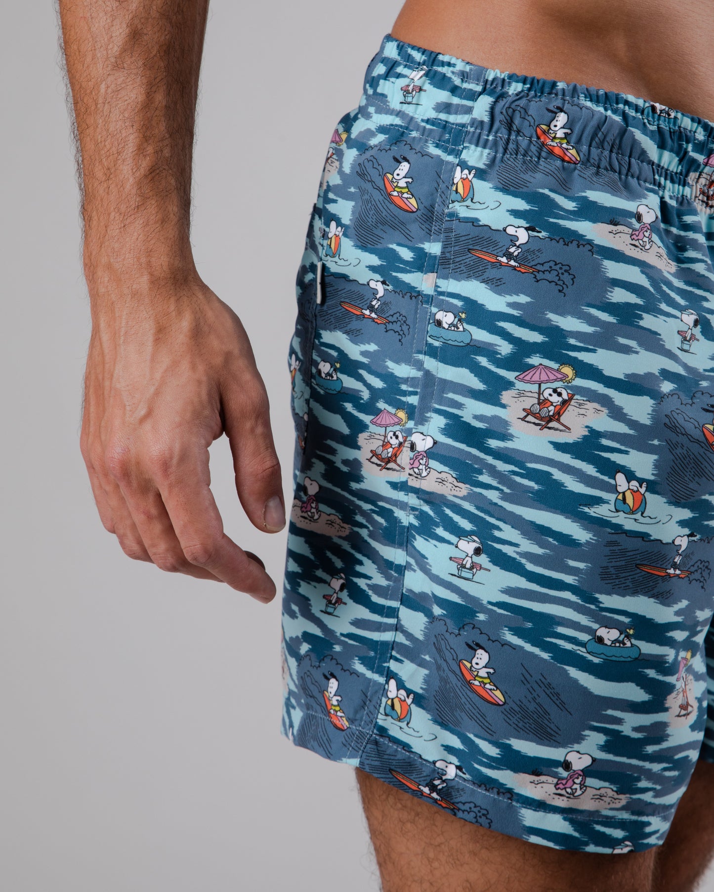 Short de bain en matière recyclée | Multicolore "peanuts coast swimwear ocean blue"