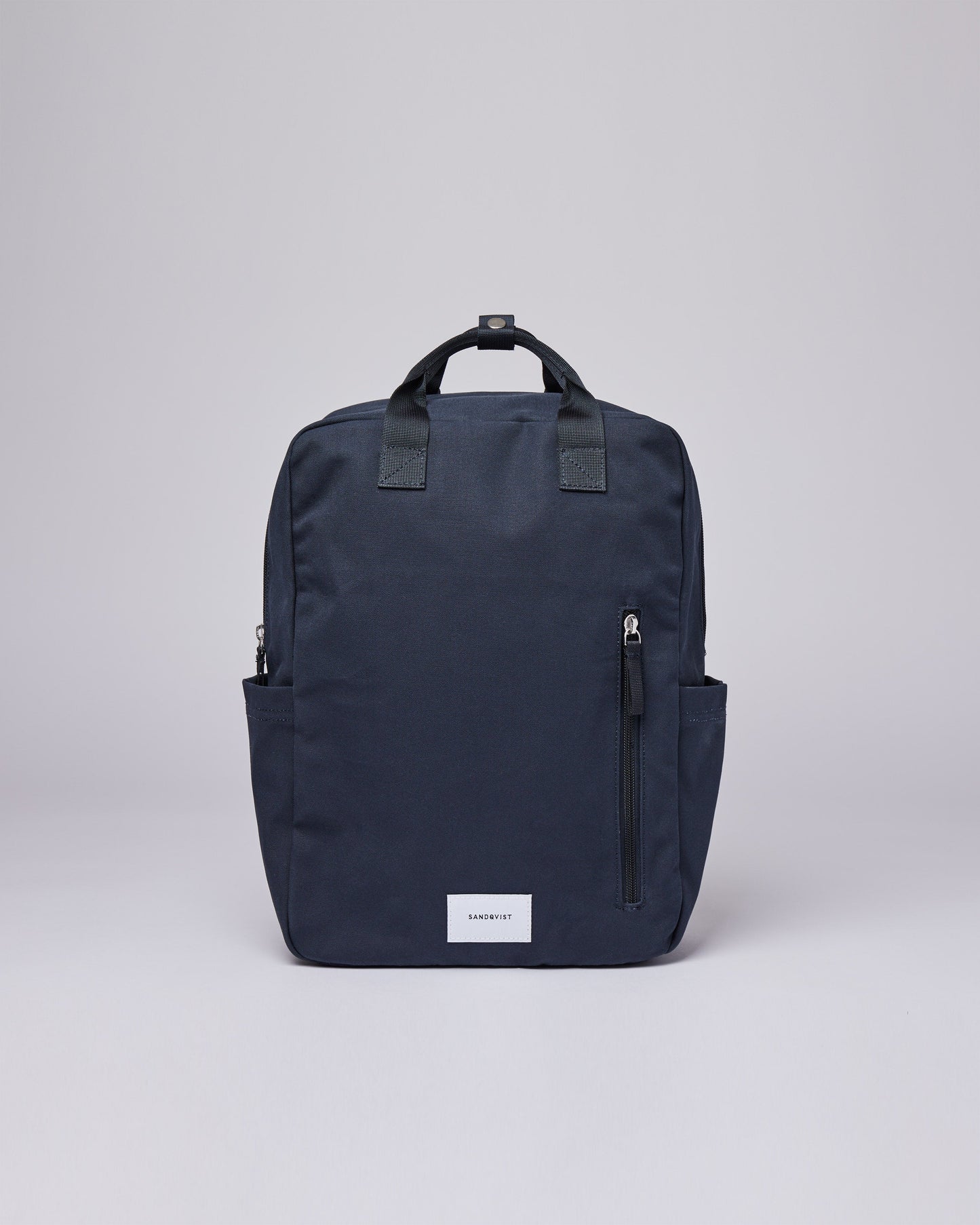 Sac à dos en coton bio et matière recyclée | Marine "knut navy"
