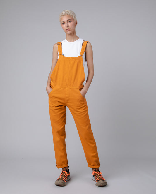Salopette en coton bio | orange "workwear overall topaz orange"