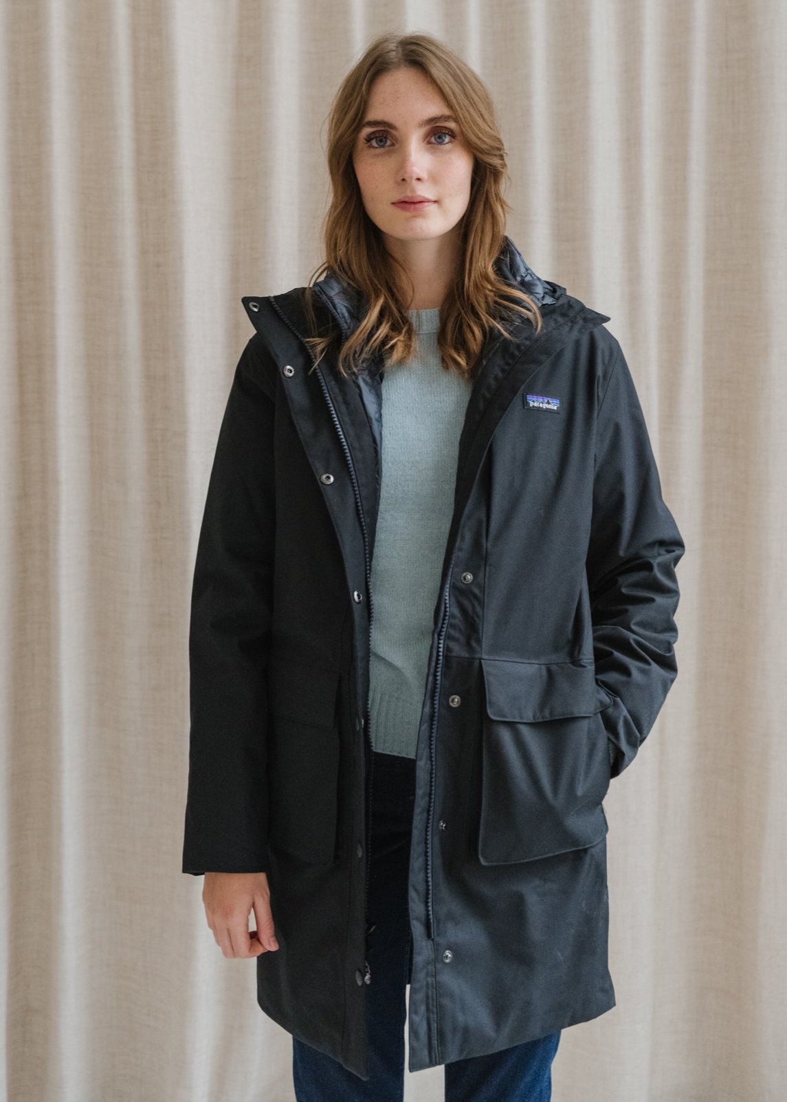Parka réversible 3 en 1 en matière recyclée | marine "w's pine bank 3-in-1 parka pitch blue"