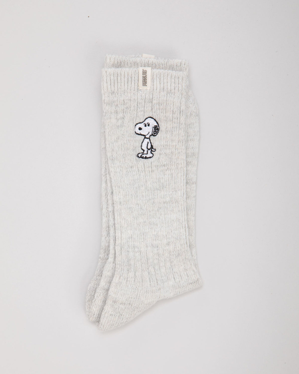 Chaussettes en coton biologique | gris "peanuts snoopy cream""