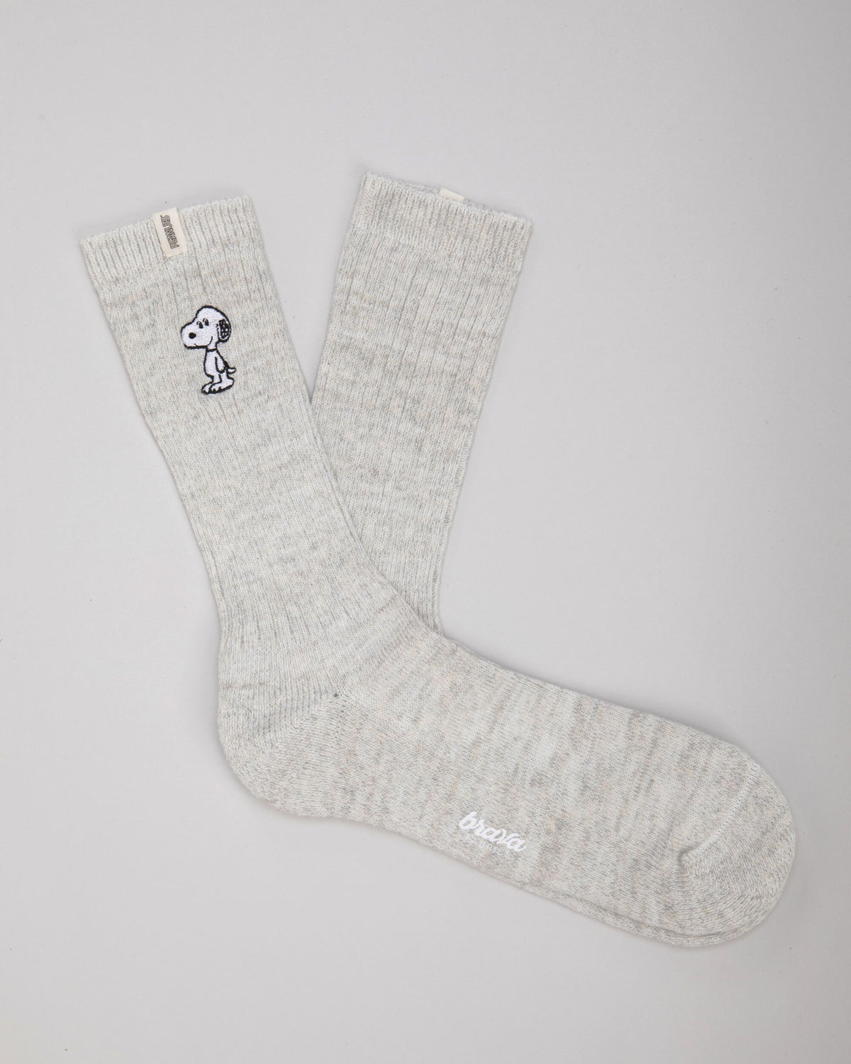 Chaussettes en coton biologique | gris "peanuts snoopy cream""