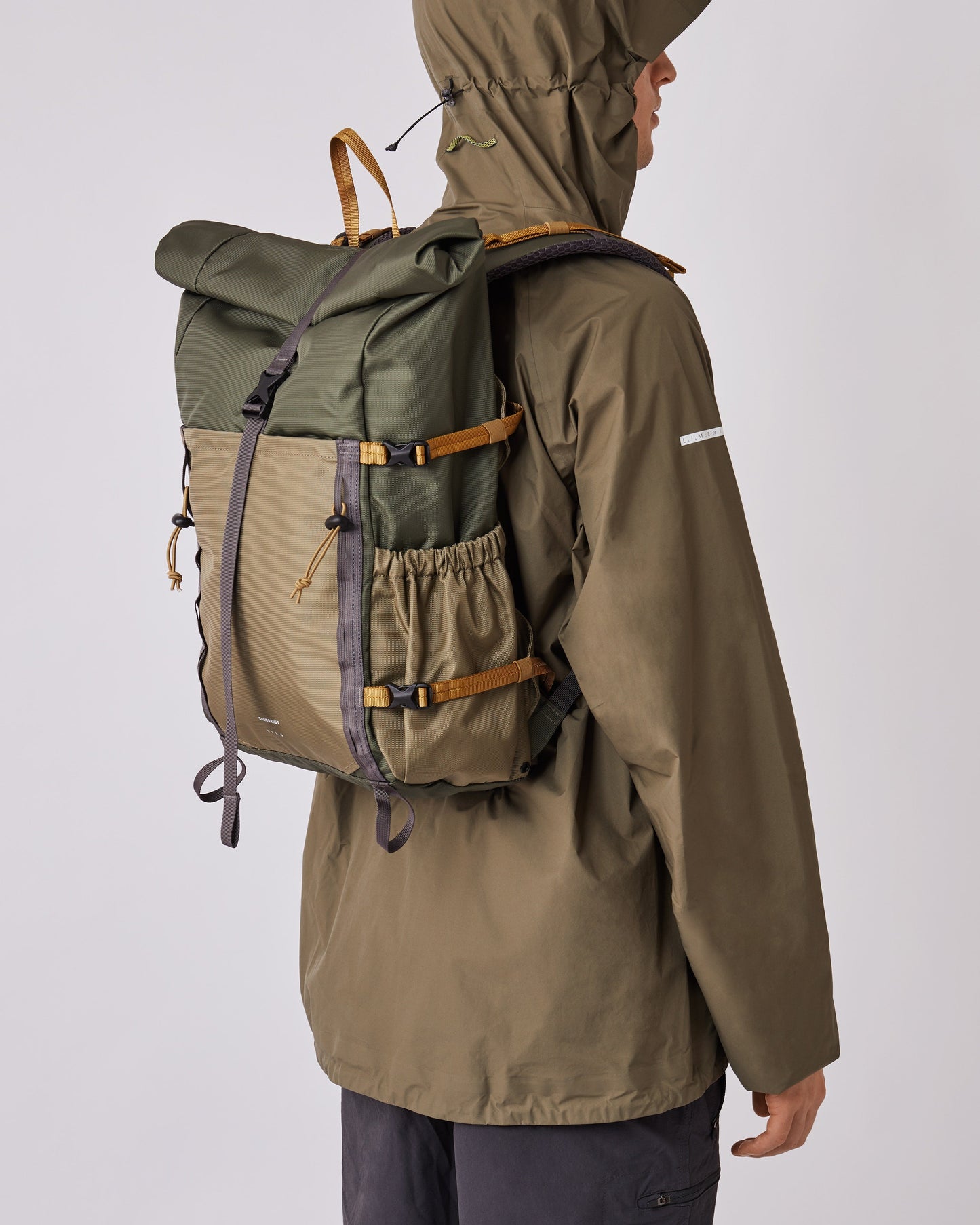 Sac à dos rolltop imperméable en recyclé | Vert "forest hike multi trekk green/leaf green"