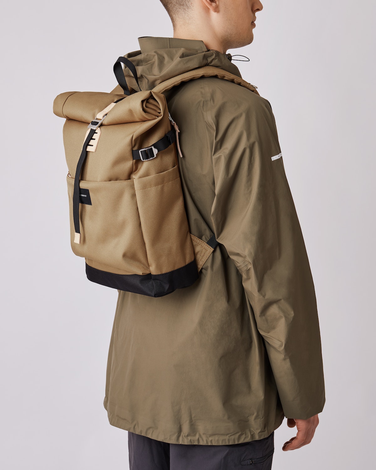Sac à dos rolltop en matière recyclée | Marron "ilon multi bronze/black"
