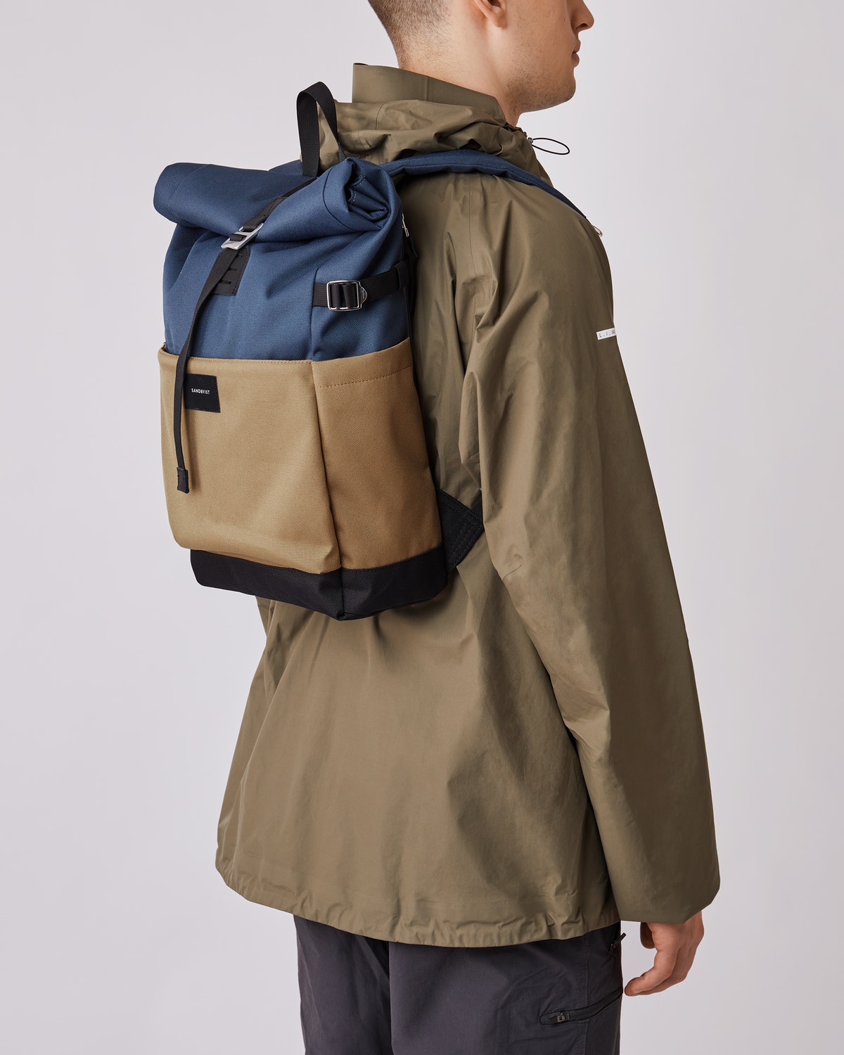 Sac à dos bicolore en polyester recyclé - Ilon