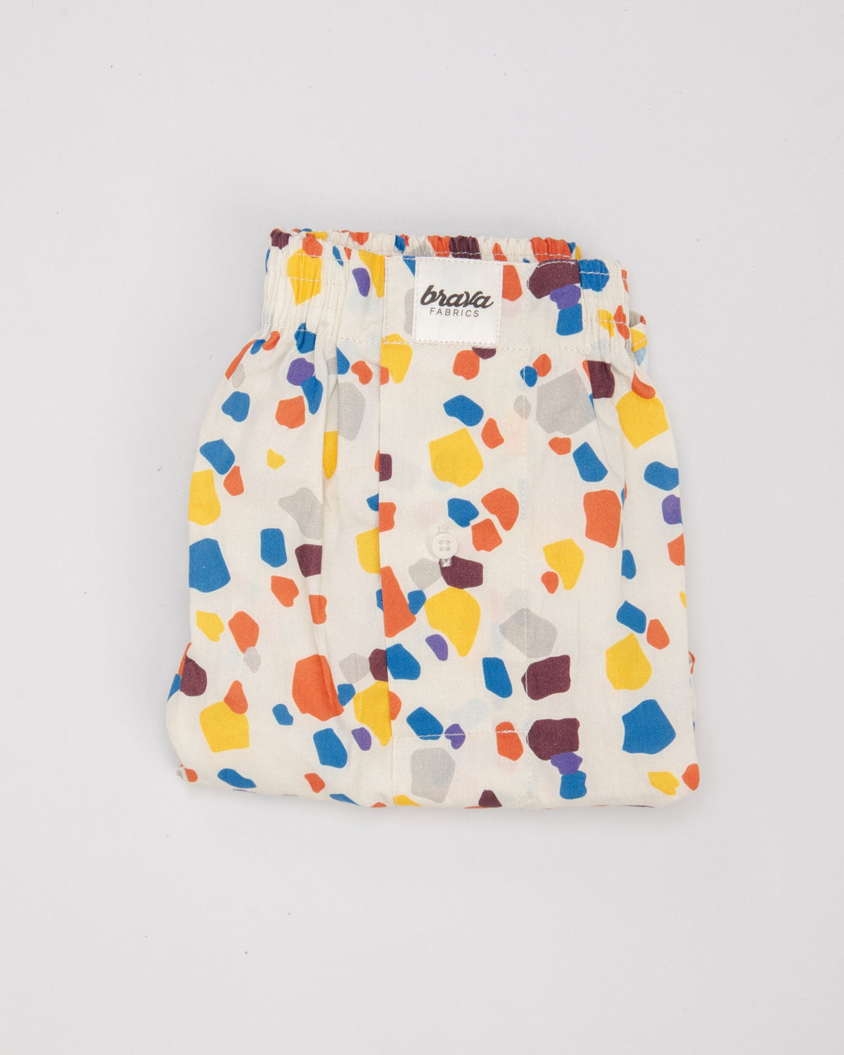 caleçon en coton bio | écru "geo cotton boxers ecru"