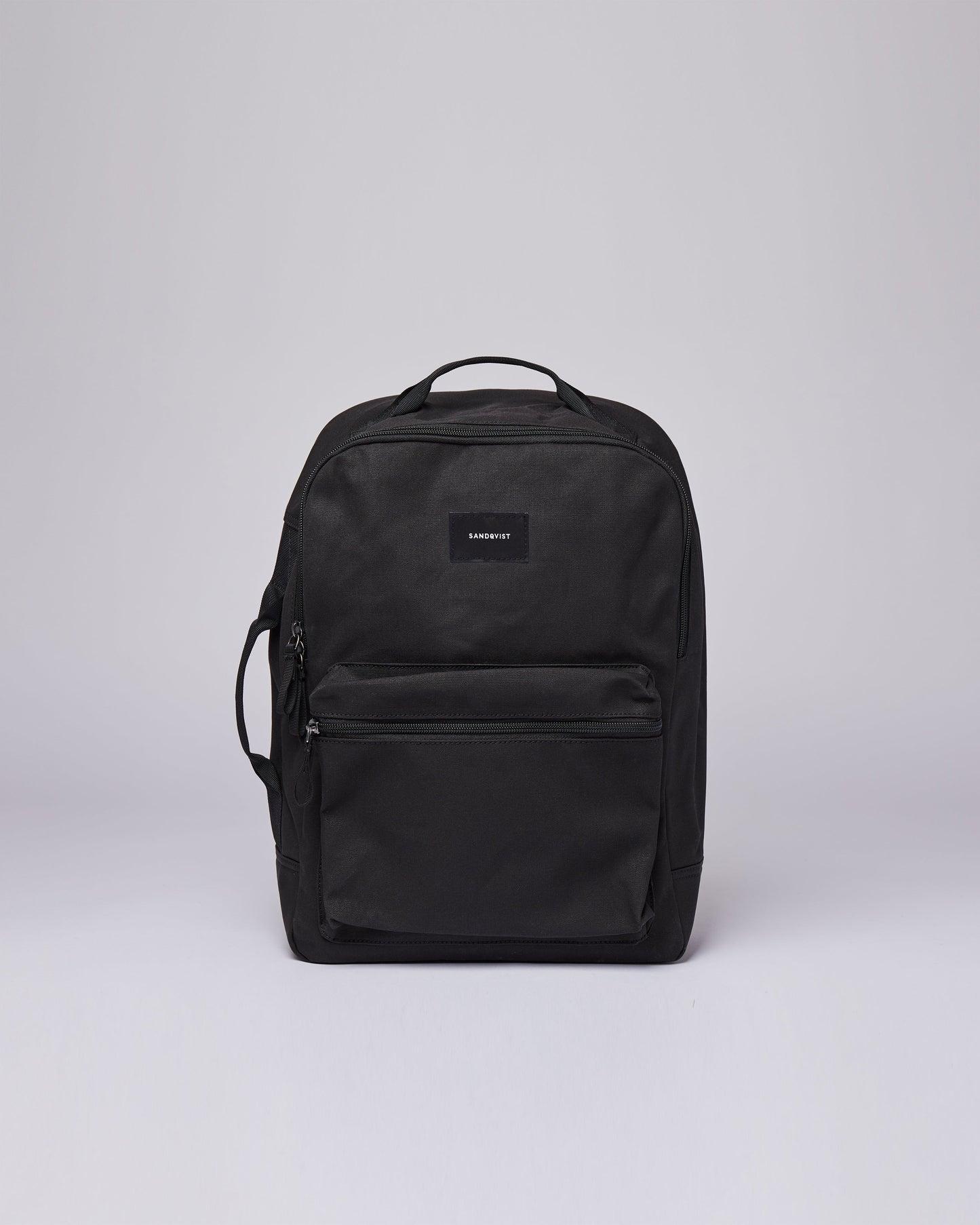 Sac à dos en coton bio et matière recyclée | noir "august black"