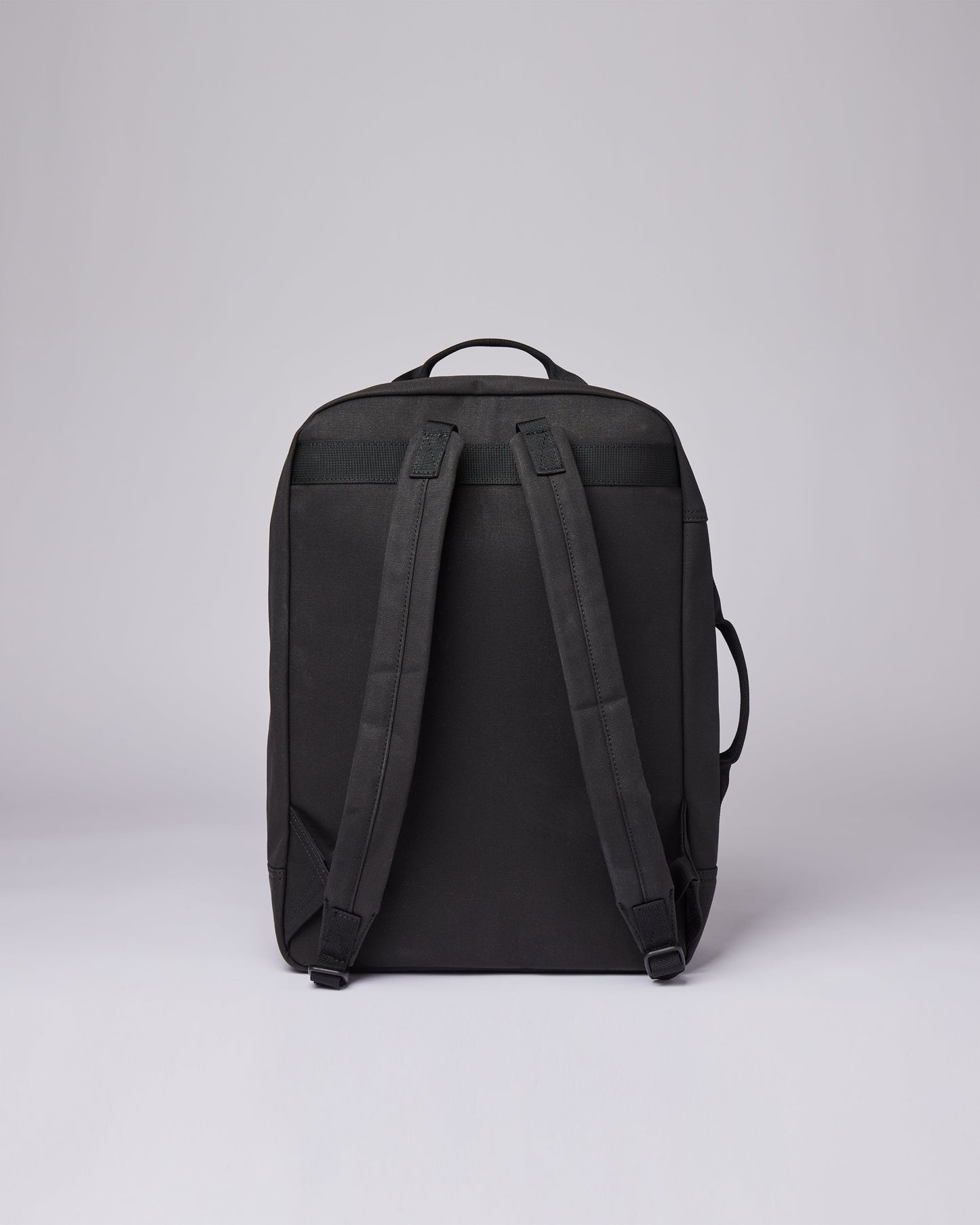Sac à dos en coton bio et matière recyclée | noir "august black"