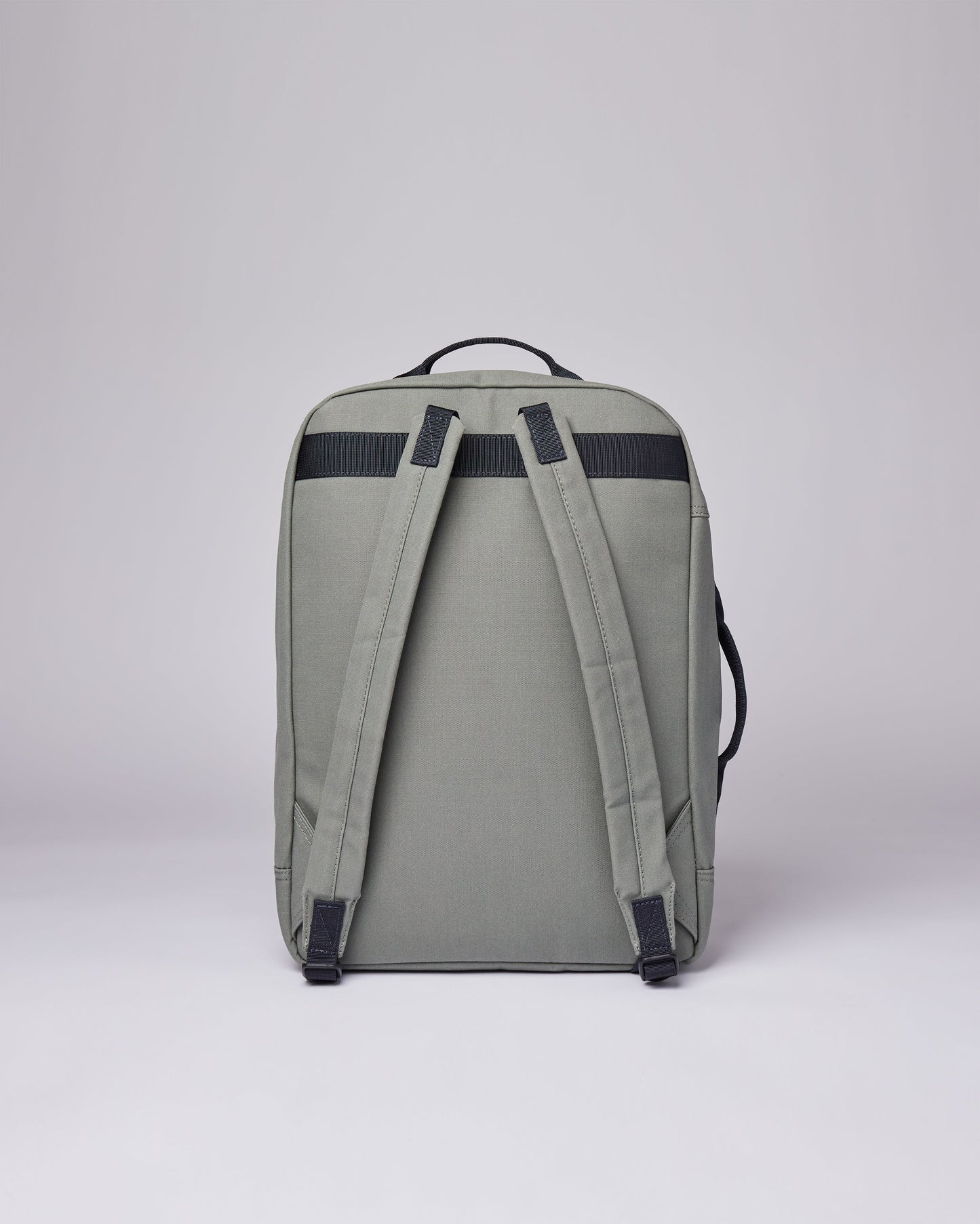 Sac à dos vert clair en coton bio et polyester recyclé - August dusty green