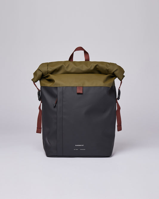 Sac à dos imperméable en matière recyclée | Bicolore "konrad"
