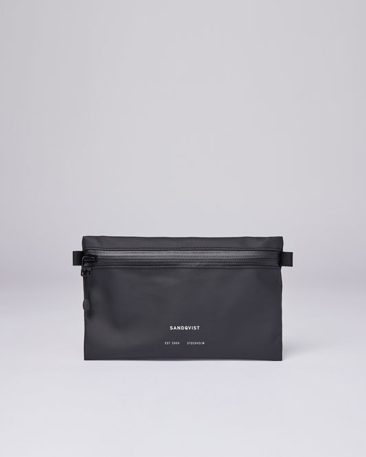 Petite pochette imperméable en recyclé | Noir "ola black"