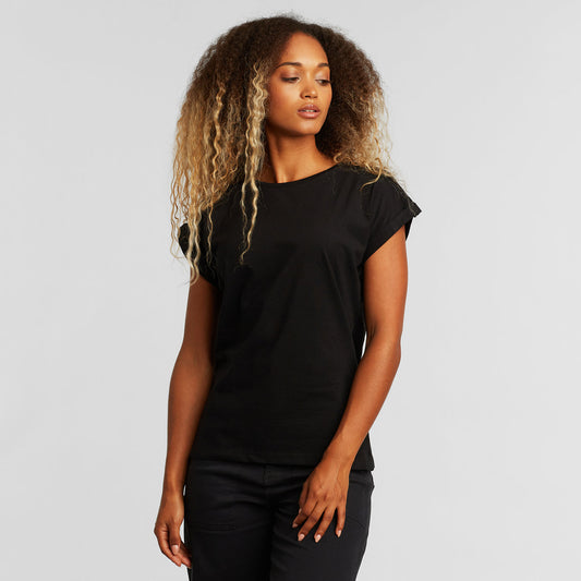 T-shirt en coton bio | Noir "t-shirt visby base black"