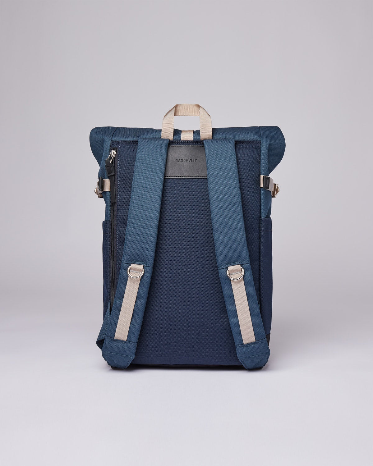 Sac à dos rolltop en matière recyclée | Bleu "ilon multi steel blue/navy blue"