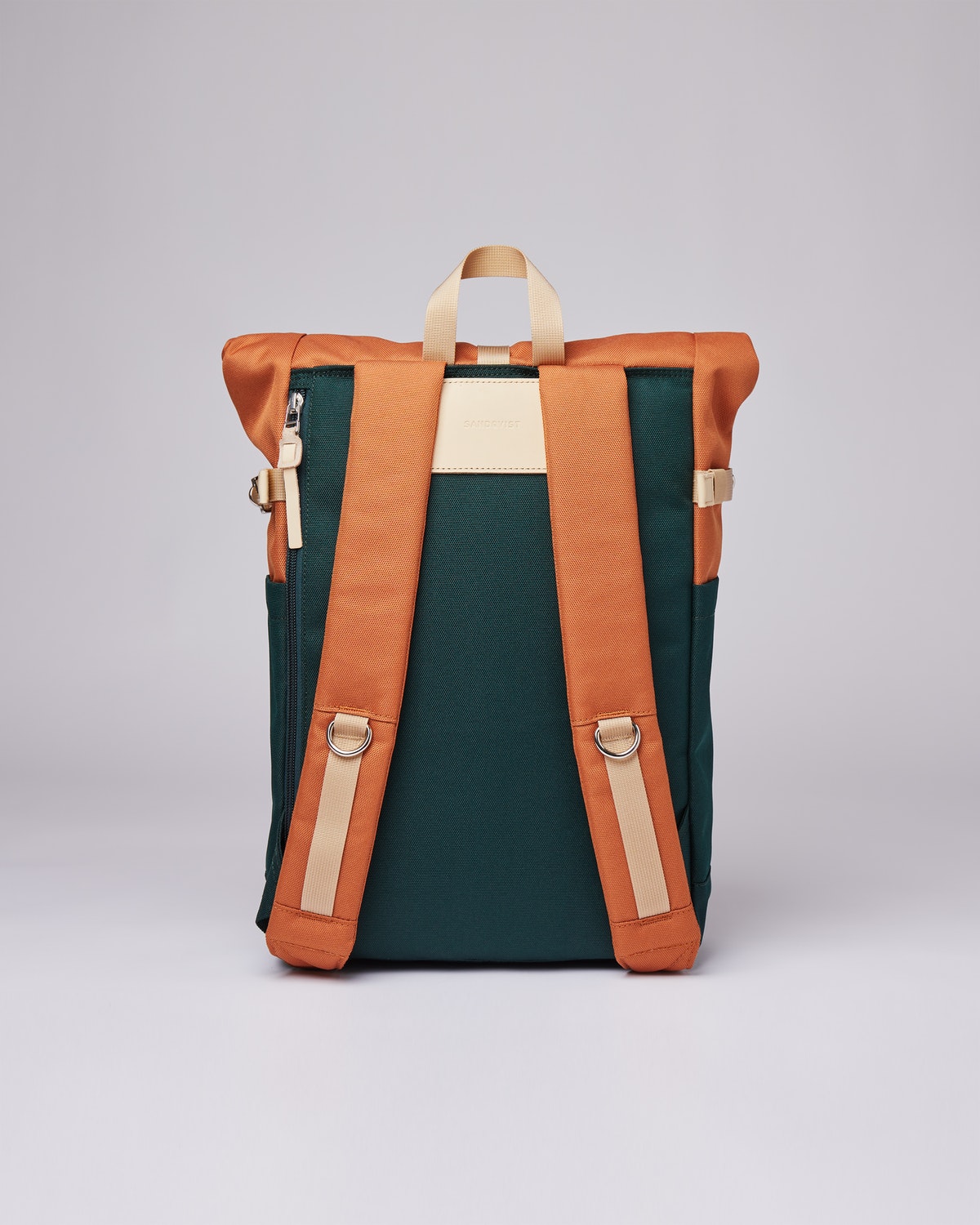 Sac à dos rolltop en matière recyclée | Vert et orange "ilon multi dark green/orange"