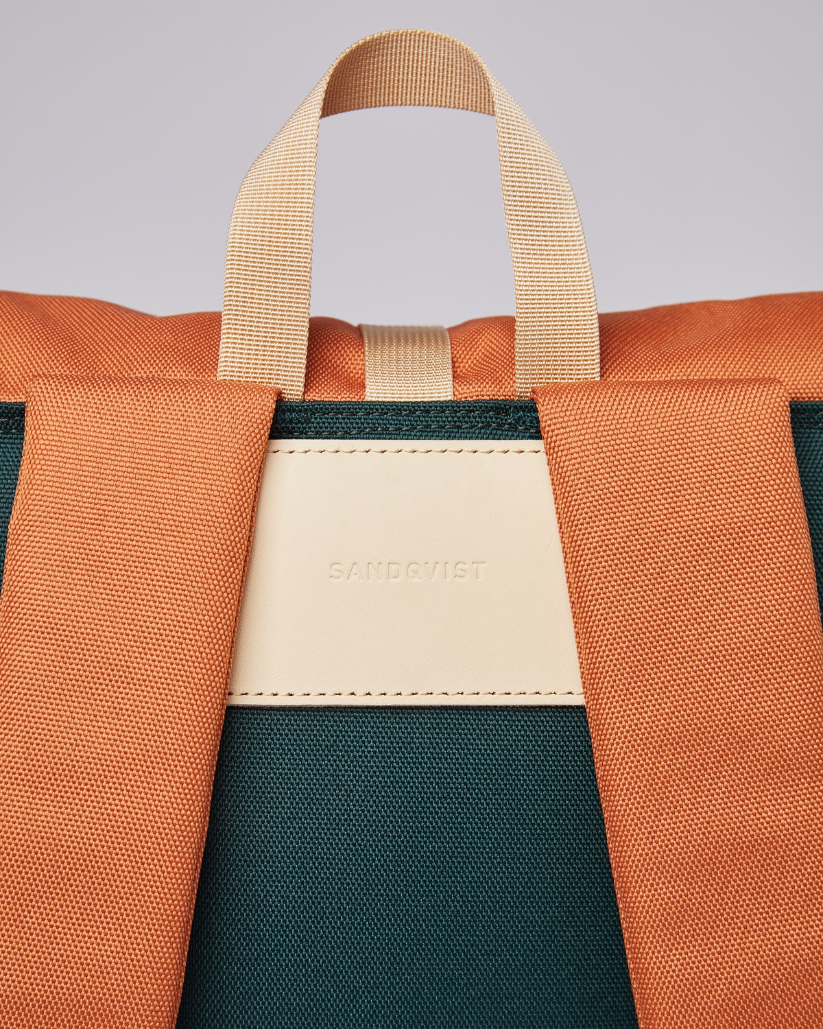 Sac à dos rolltop en matière recyclée | Vert et orange "ilon multi dark green/orange"