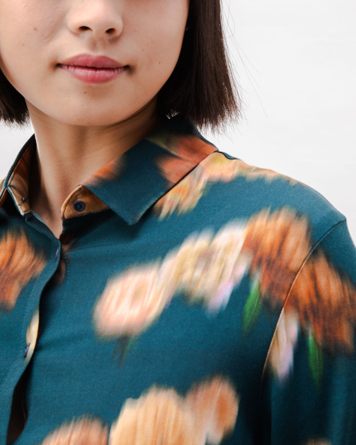 Chemise en viscose ecovero | bleu "nebula viscose blouse navy"