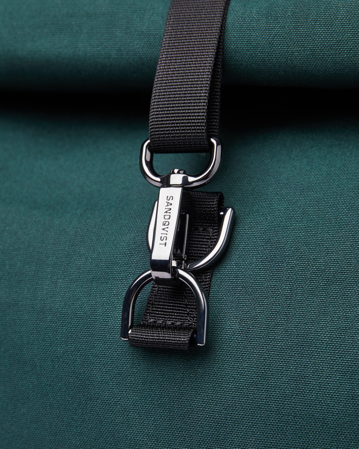 Sac à dos rolltop en matière recyclée | Vert "dante vegan"