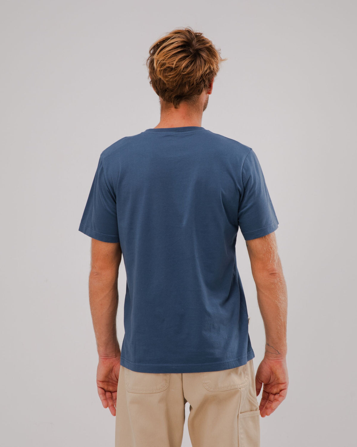 T-shirt en coton bio | bleu "Out of office cotton t-shirt"