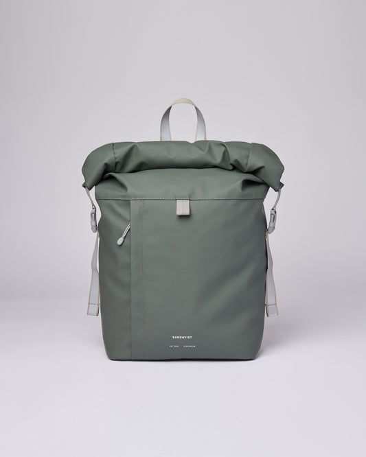 Sac à dos imperméable en matière recyclée | Vert "konrad lichen green"