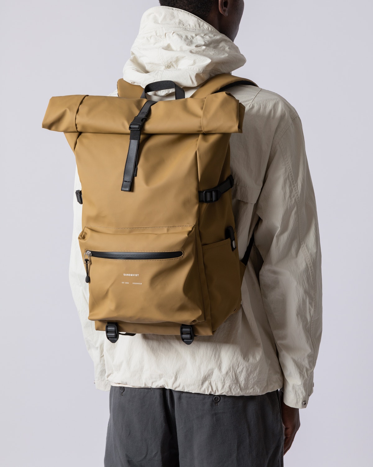 Sac à dos imperméable en matière recyclée | Marron "ruben 2.0 bronze"