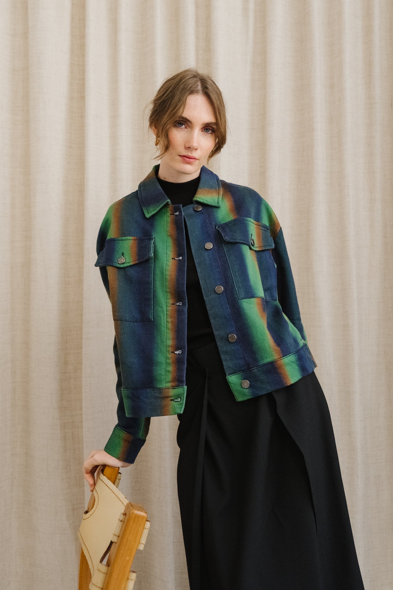 Veste en coton biologique | multicolore "swamp frans jacket - multicolor"