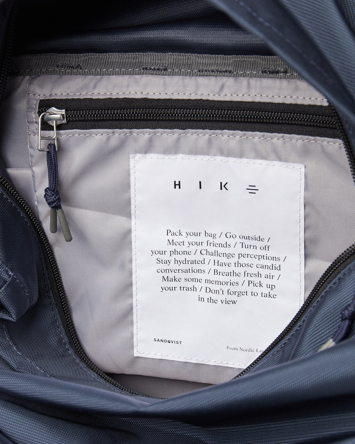 Sac à dos rolltop imperméable en matière recyclée | Bleu "forest hike multi steel blue/navy blue"