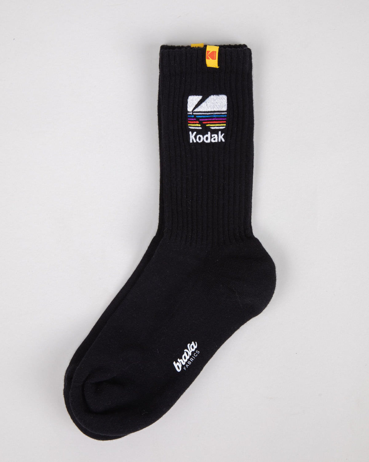 Chaussettes en coton biologique | noir "kodak socks black - black"