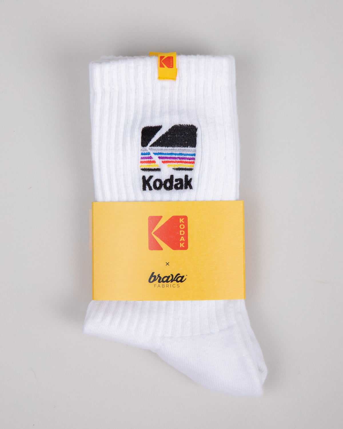 Chaussettes en coton biologique | blanc "kodak socks white - white"