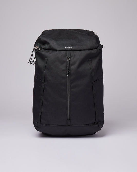Sac à dos 23L en matières recyclées | noir "sune black with black webbing"