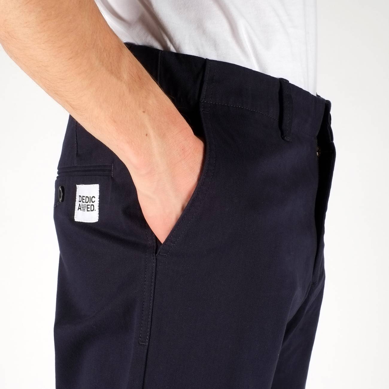 Chino marine en coton