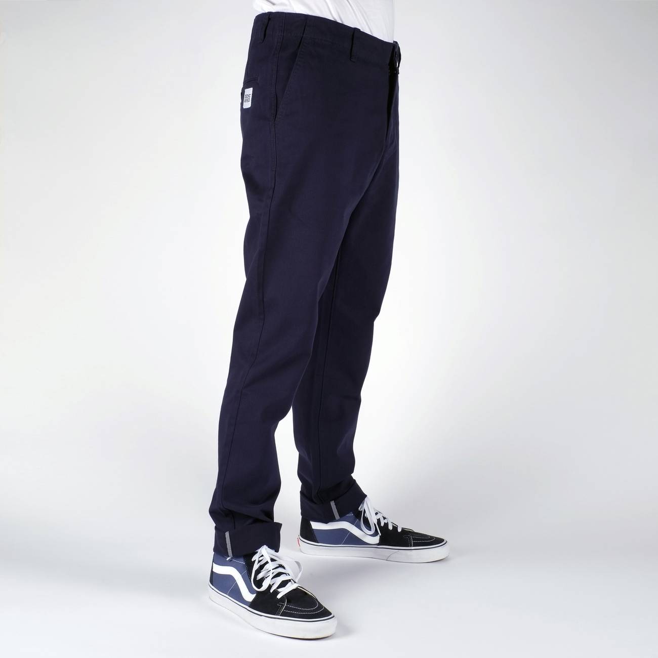 Chino marine en coton