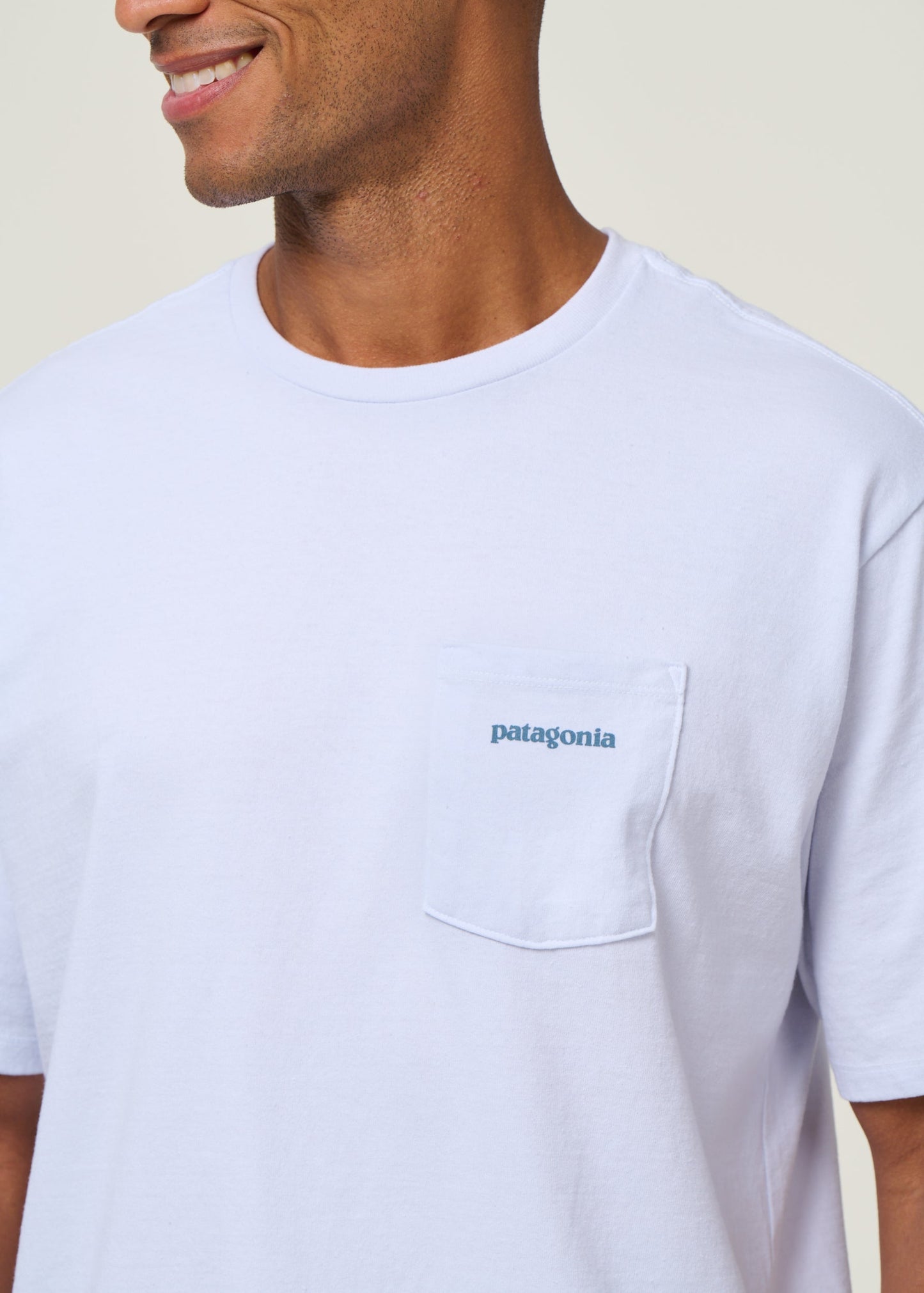 T-shirt imprimé en matières recyclées | Blanc "boardshort responsibili-tee white"