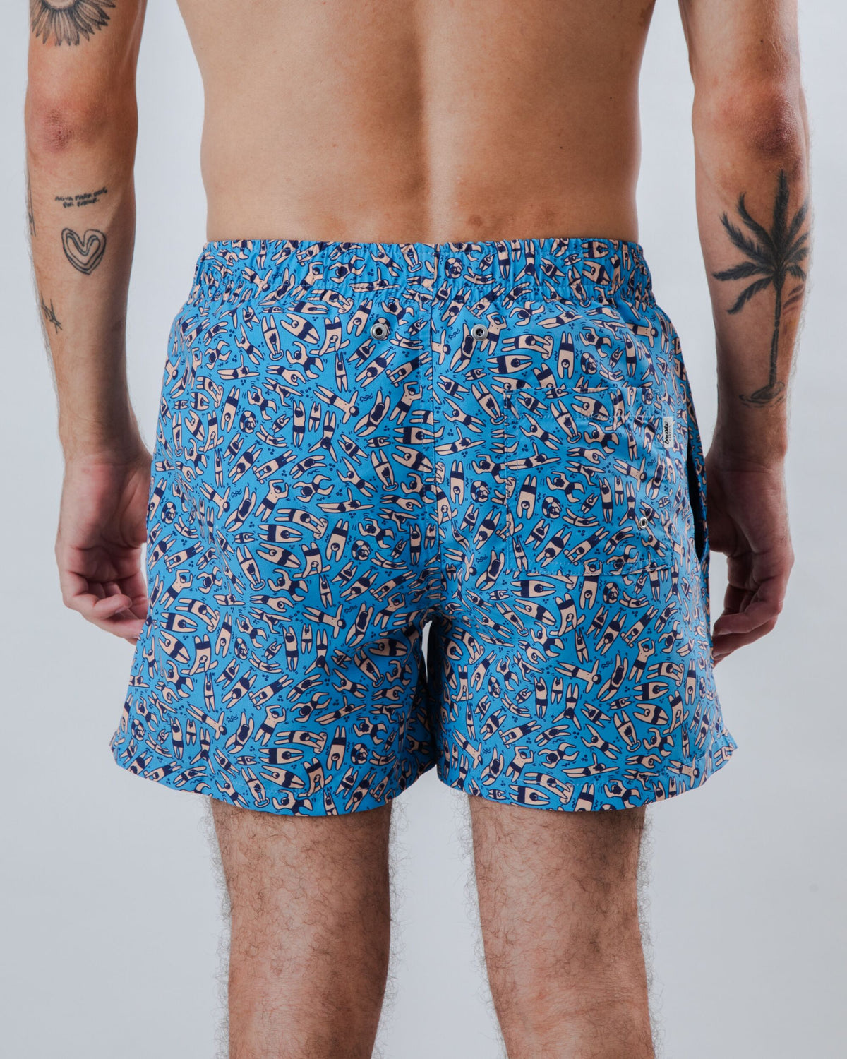 Maillot de bain en polyester recyclé | bleu "Just swim swimwear - blue"