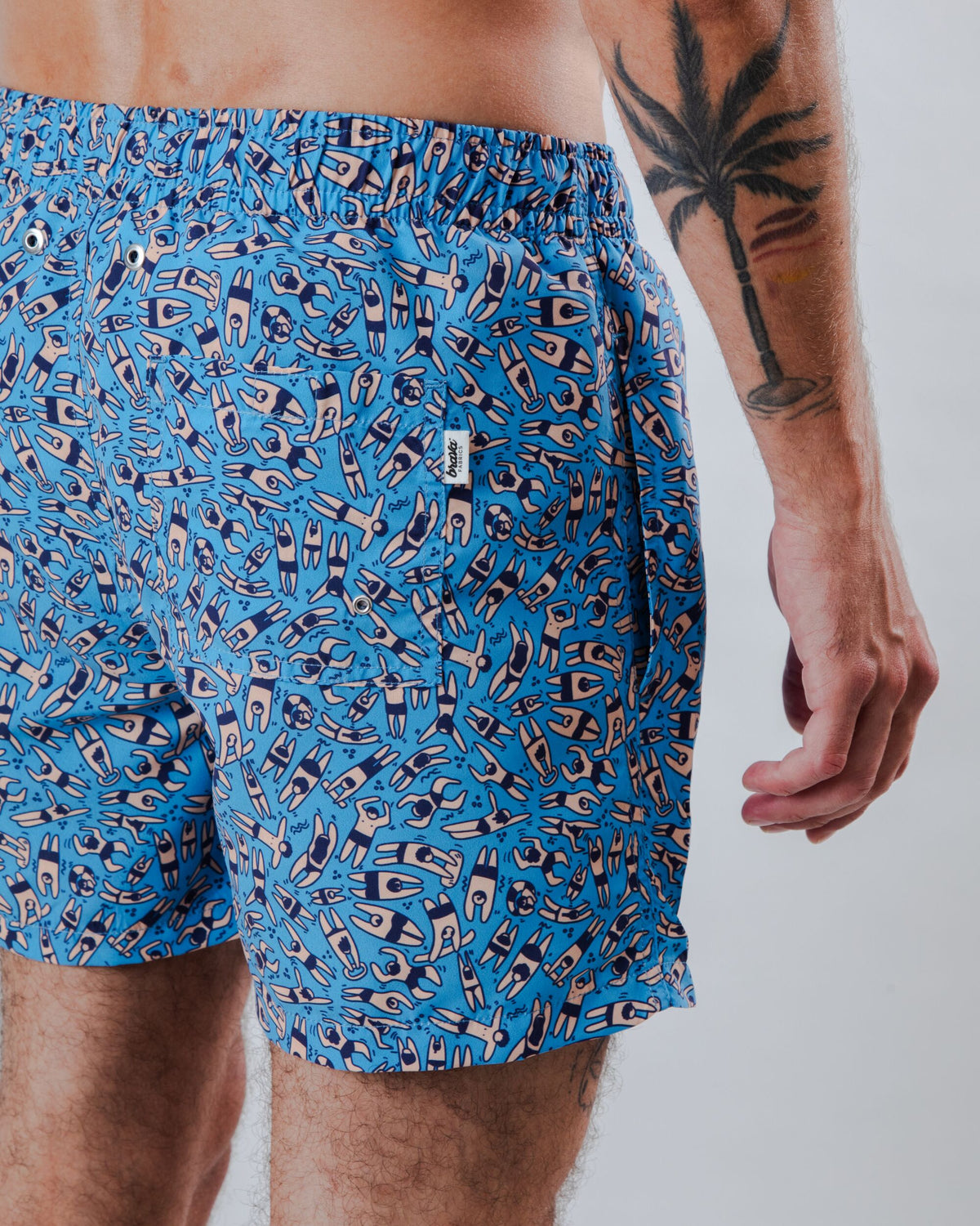 Maillot de bain en polyester recyclé | bleu "Just swim swimwear - blue"