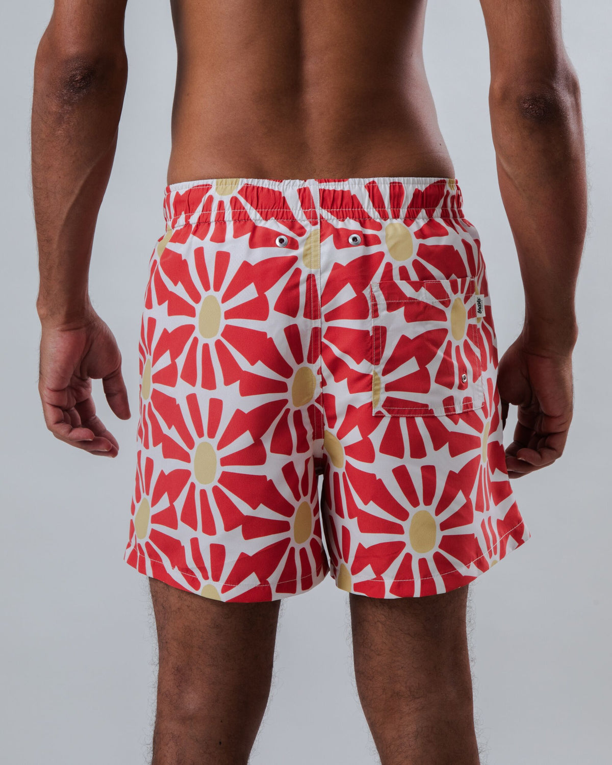 Short de bain en matière recyclée | rouge "marisol swimwear red"