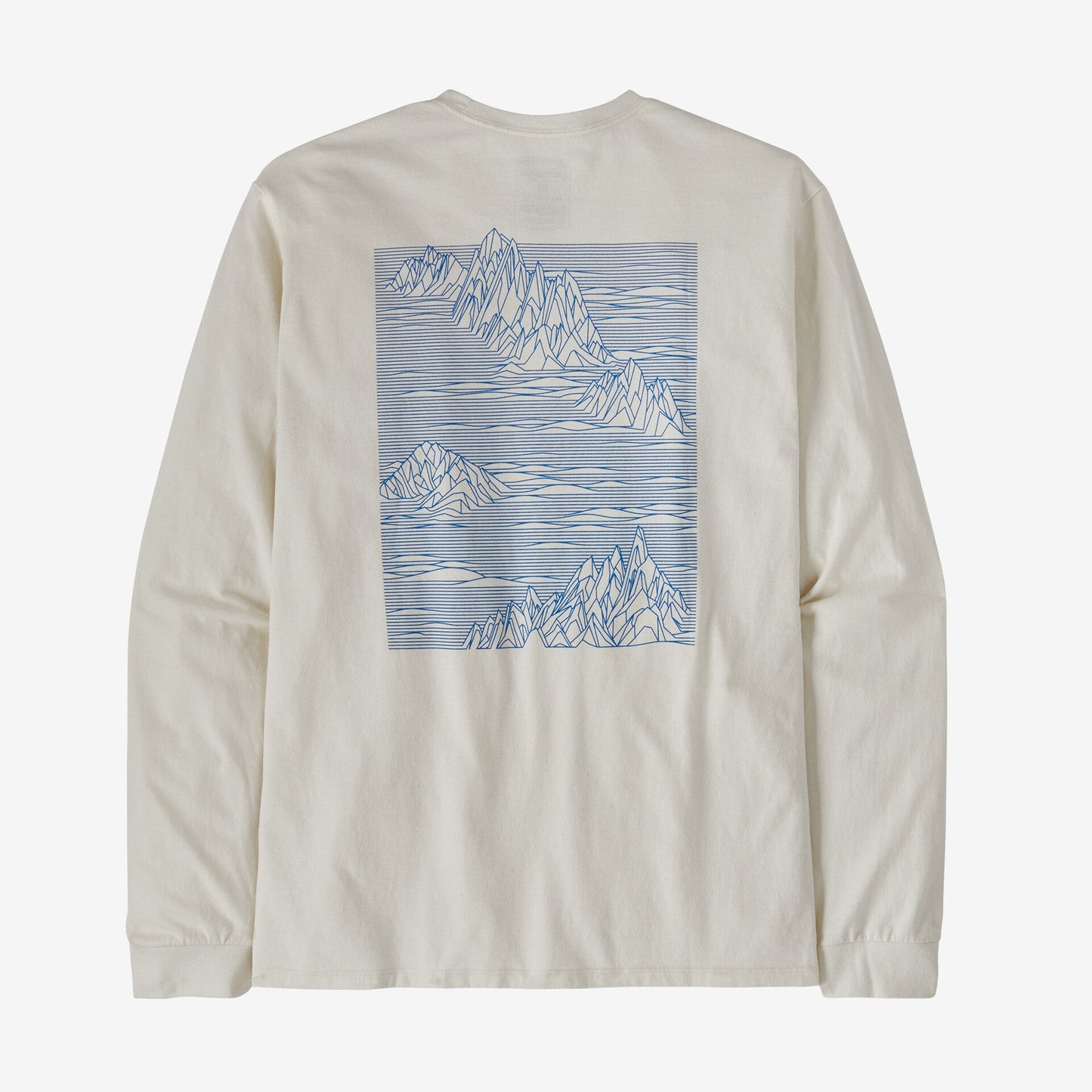 t-shirt a manches longues en matères recyclées | blanc "l/s strataspire responsibili-tee - birch white"