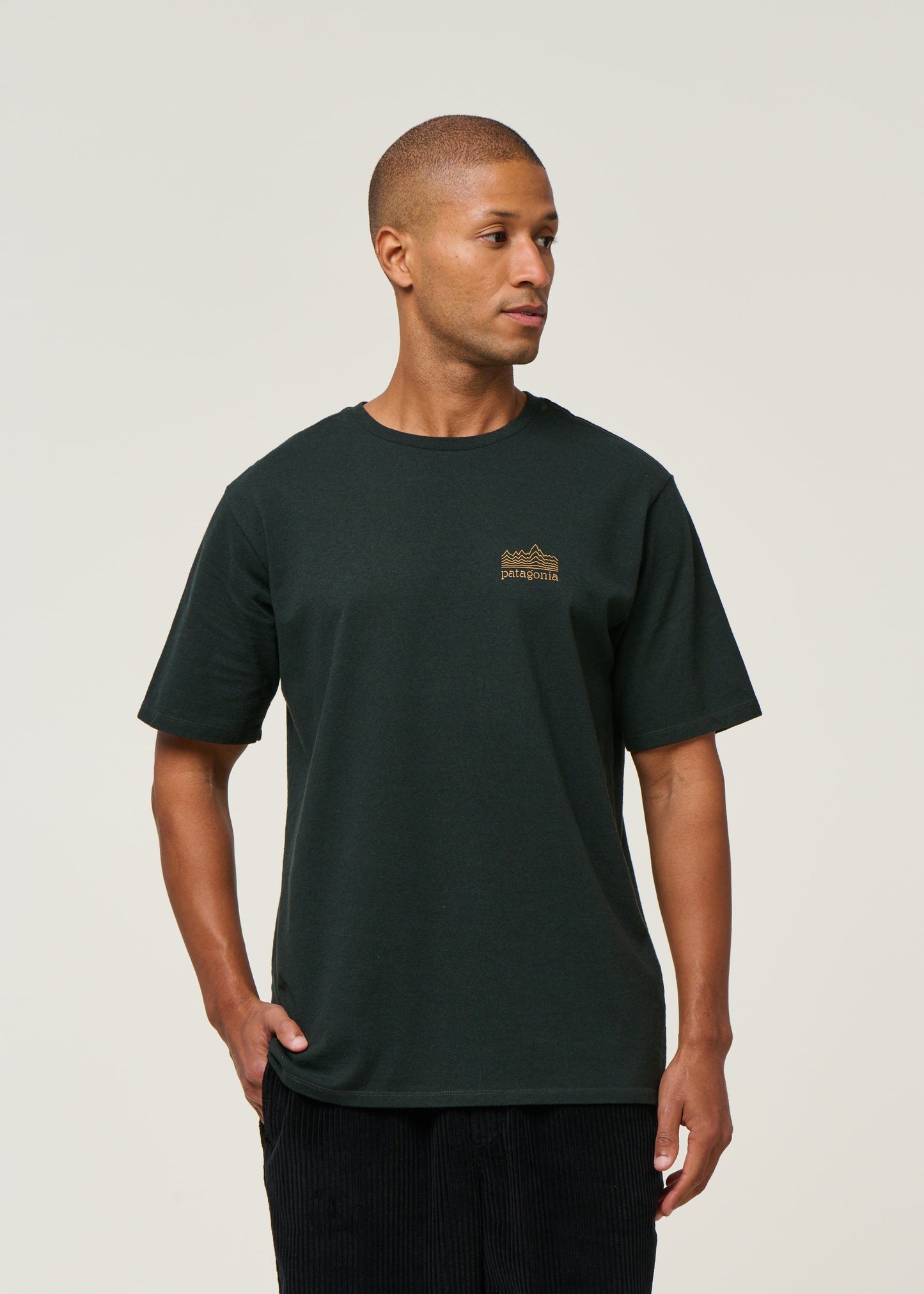 T-shirt imprimé en matières recyclées | vert "m's strataspire responsibili-tee - olgg"