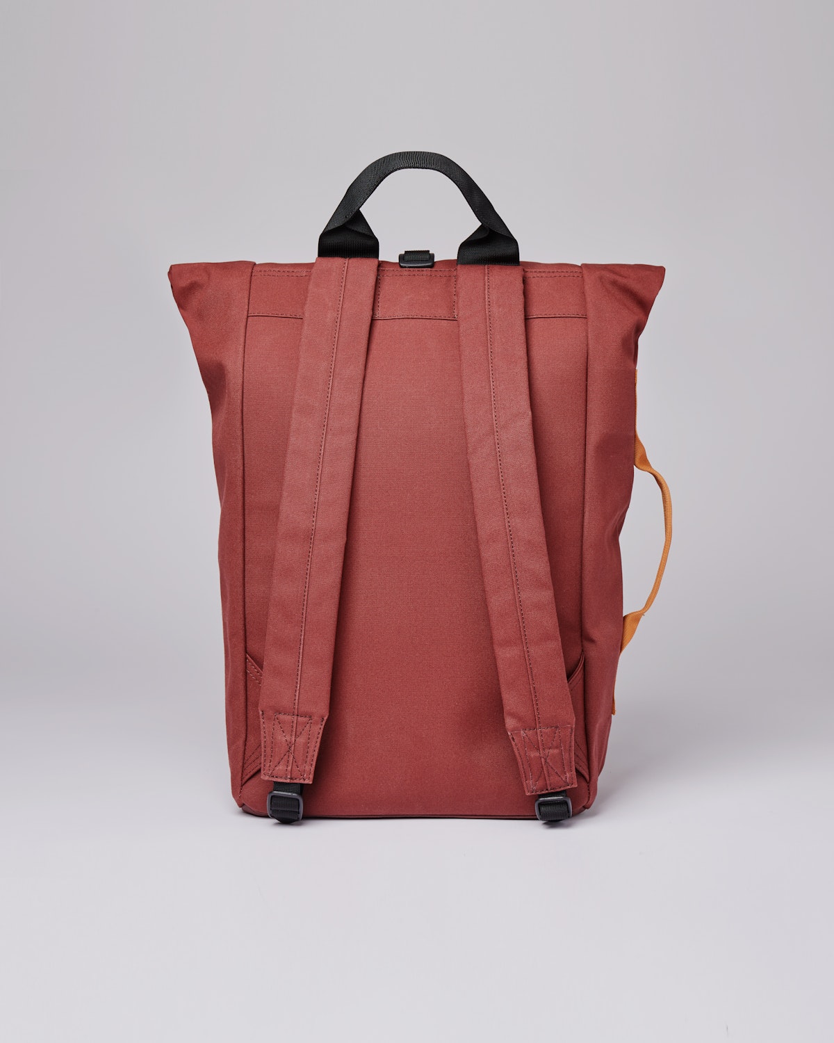 Sac à dos rolltop en matière recyclée | Rouge "dante vegan autumn leaf"
