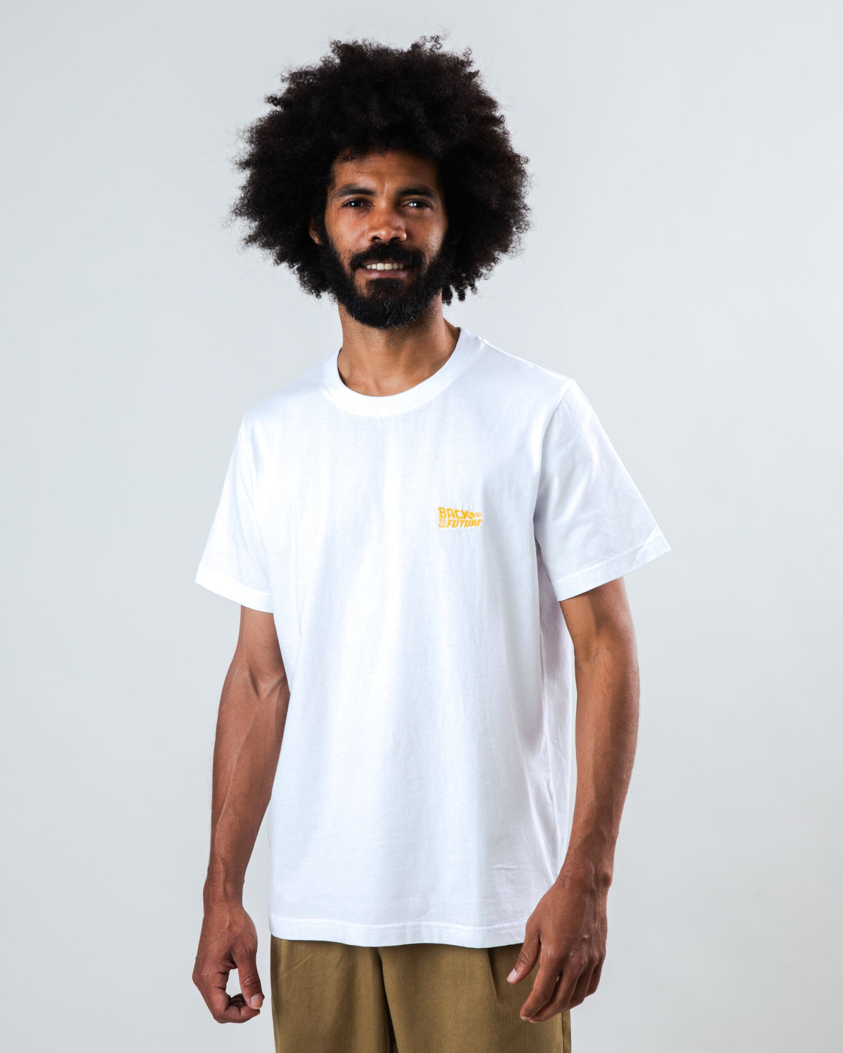 T-shirt en coton bio | blanc "bttf blueprint t-shirt"