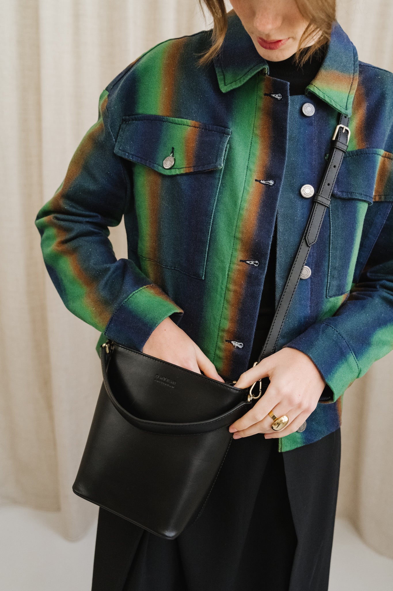 Veste en coton biologique | multicolore "swamp frans jacket - multicolor"
