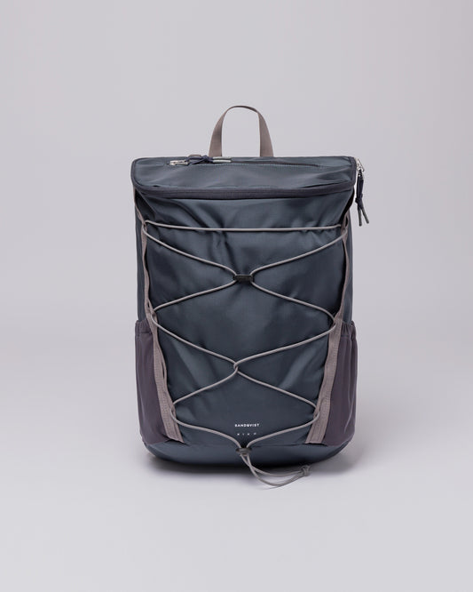 Sac à dos de randonnée bleu en nylon recyclé - creek hike multi steel blue/navy blue