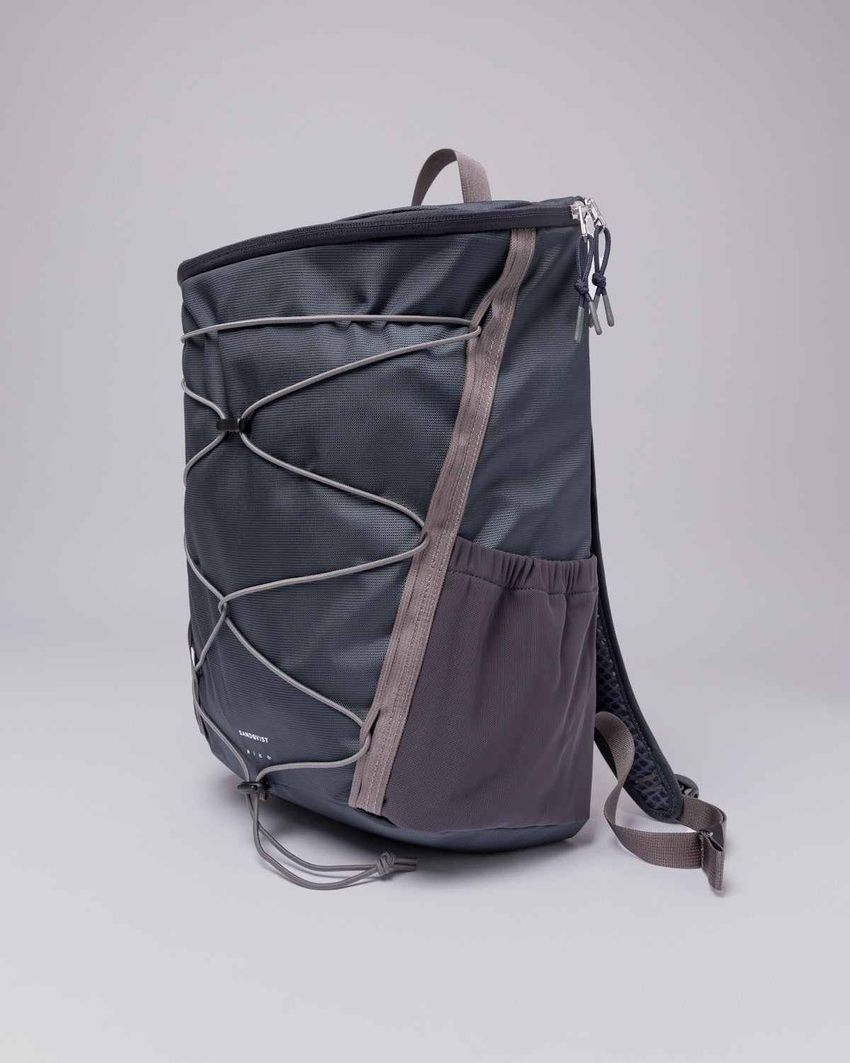 Sac à dos de randonnée bleu en nylon recyclé - creek hike multi steel blue/navy blue