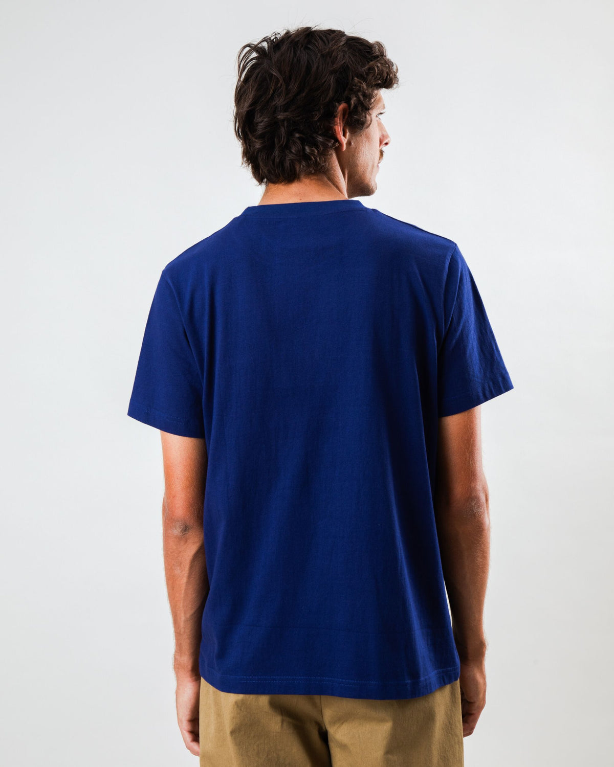 T-shirt en coton bio | bleu "afterwork t-shirt navy"