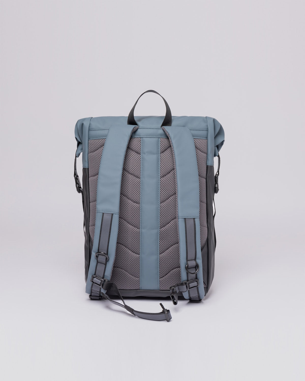 Sac à dos imperméable en matière recyclée | Bicolore "konrad multi black/steel blue"