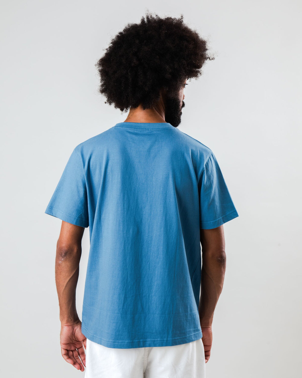 t-shirt en coton bio | bleu "Just swim t-shirt cloud"