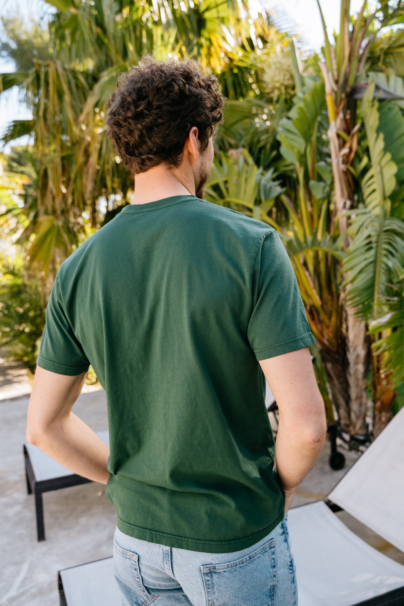T-shirt en coton bio | vert "Emerald green"